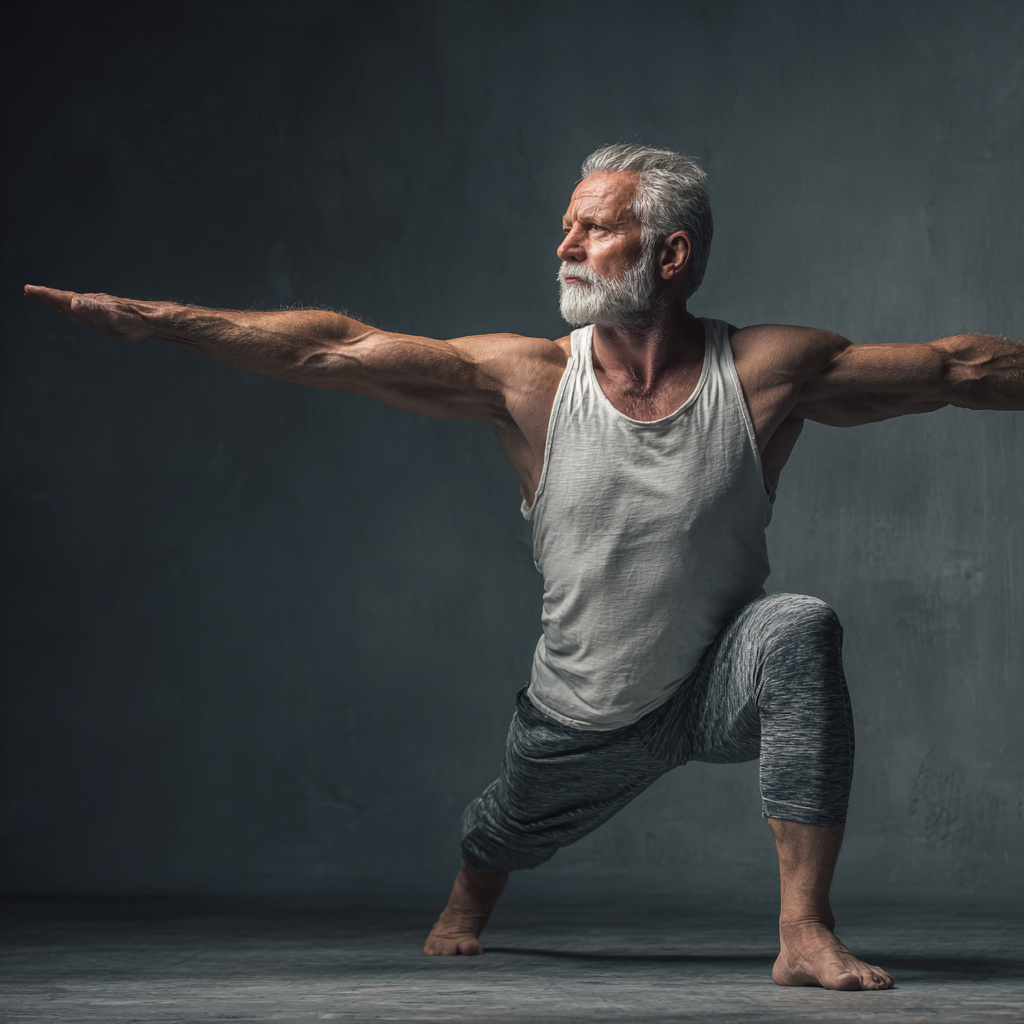Older adults demonstrating mental and physical strength balance